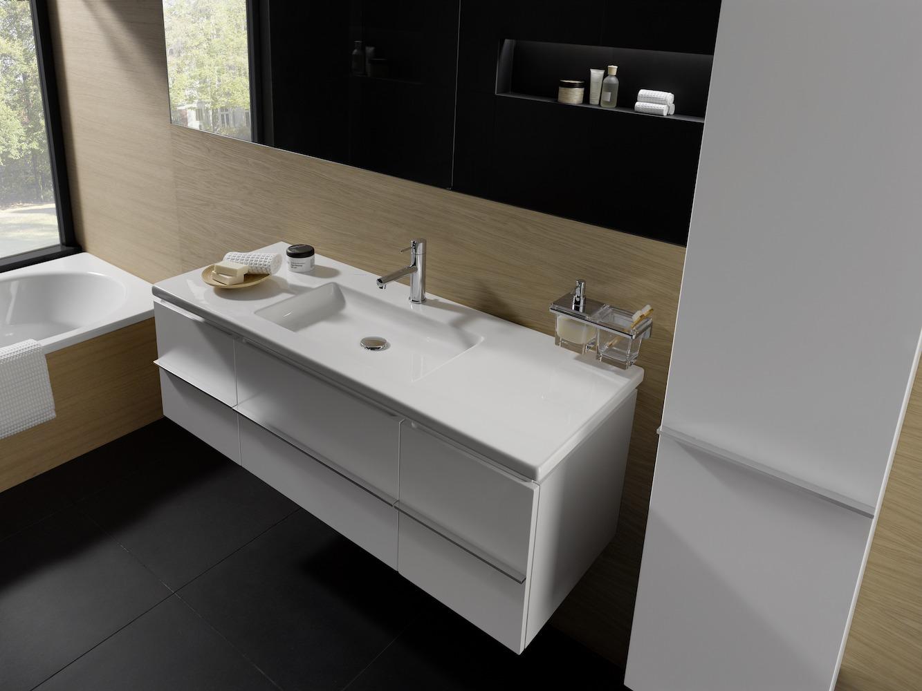 Laufen Living White umivaonik (lavabo) 54,5x36x15,5 podgradni četvrtasti bez rupe za bateriju 8.1243.0.000.109.1