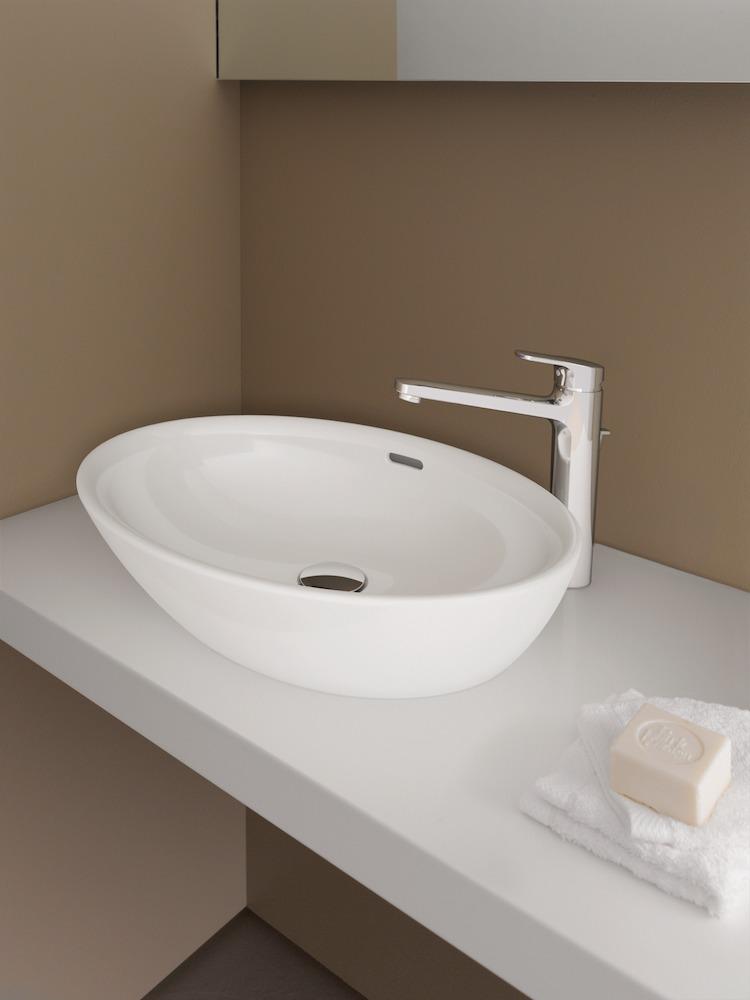 Laufen Pro B White umivaonik (lavabo) 52x39x15 nadgradni sa prelivom 8.1296.4.000.109.1  