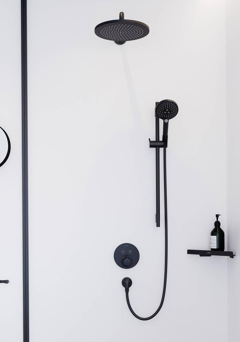Hansgrohe Croma 280 Matt Black nadglavni tuš sa 1 mlazom 26220670