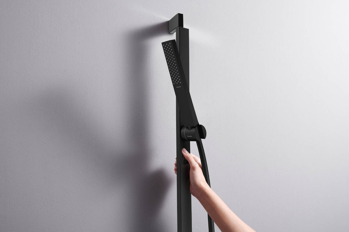 Hansgrohe Pulsify E Eco Smart+ 100 Matt Black ručni tuš sa 1 vrstom mlaza 24321670