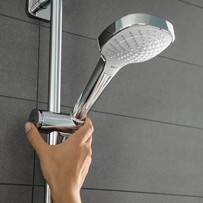 Hansgrohe Croma Select E Vario EcoSmart 110 White/Chrome ručni tuš sa 3 vrste mlaza 26813400