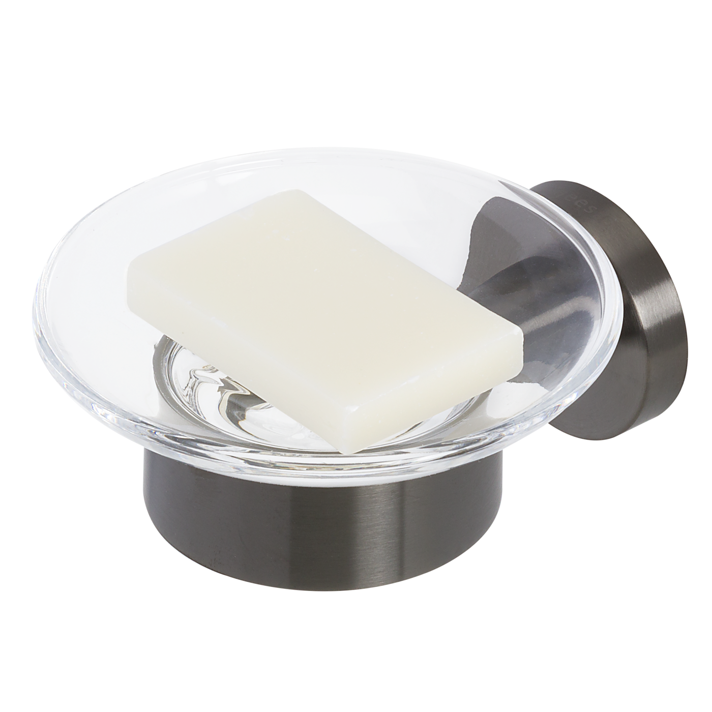 Geesa Nemox Brushed Metal Black držač sapuna 916503-09