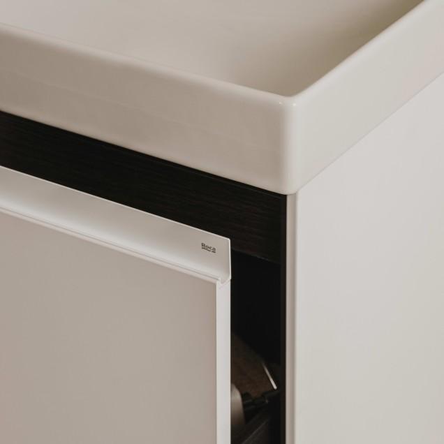 Roca Ona White Fineceramic® umivaonik (lavabo) 45x26x8 konzolni sa rupom za bateriju desno i prelivom A327681000