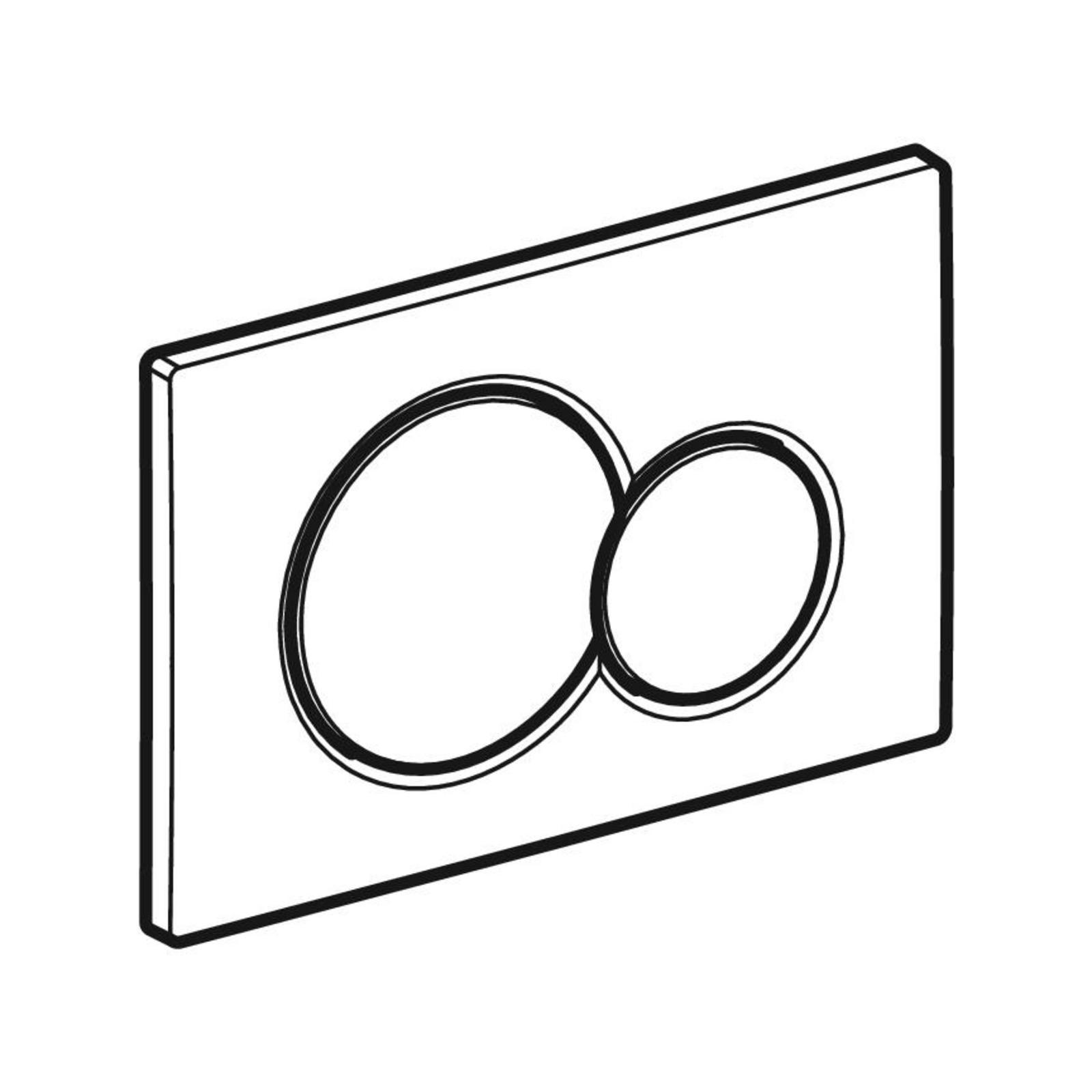 Geberit Sigma01 Gloss Chrome taster za ugradne vodokotliće dvokoličinski okrugli  115.770.21.5