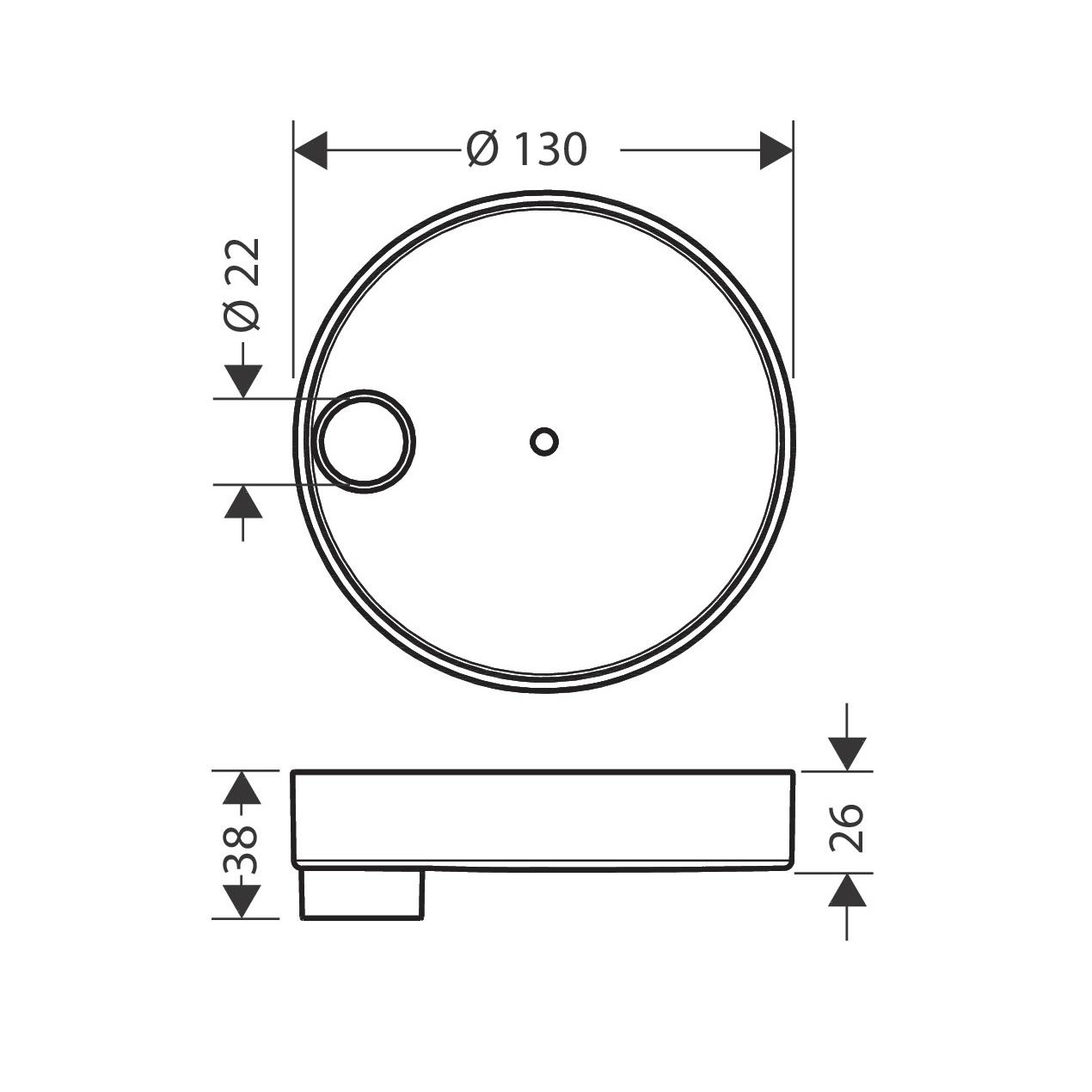 Hansgrohe Casetta 130 Chrome držač sapuna za kliznu šipku 28679000