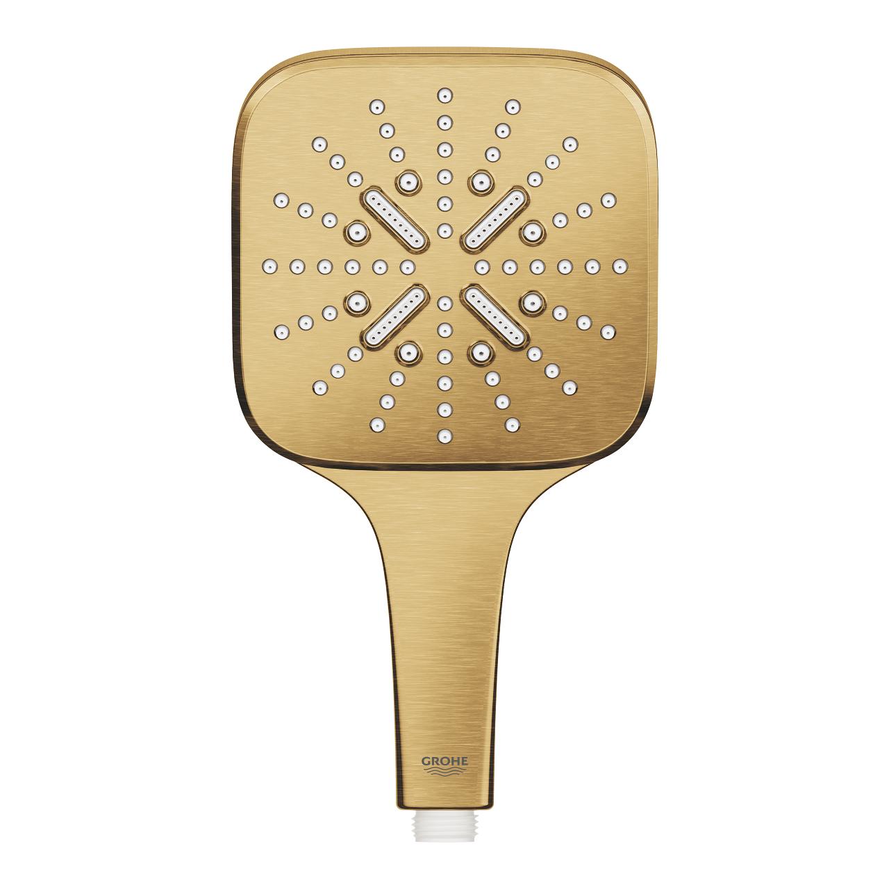 Grohe Rainshower SmartActive 130 Brushed Cool Sunrise ručni tuš sa 3 mlaza četvrtasti 26582GN0