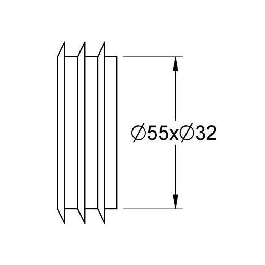 Grohe spoj za niske vodokotliće  37119000