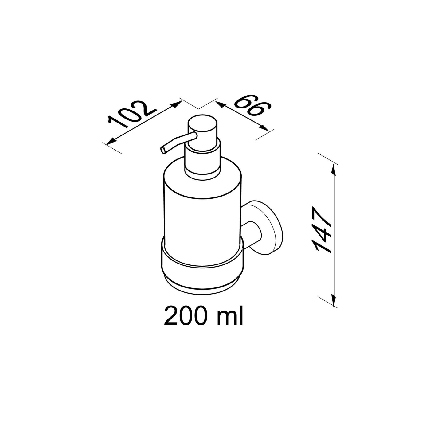Geesa Nemox Brushed Gold dozer tečnog sapuna 916516-07