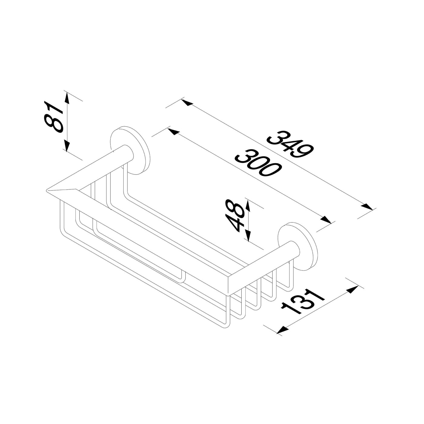 Geesa Nemox Black korpa za tuš kabinu  916514-06-30