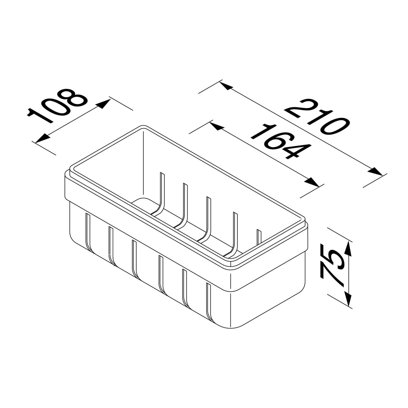 Geesa Frame Black/Chrome mrežasta korpa za tuš kabinu 918801-02-06