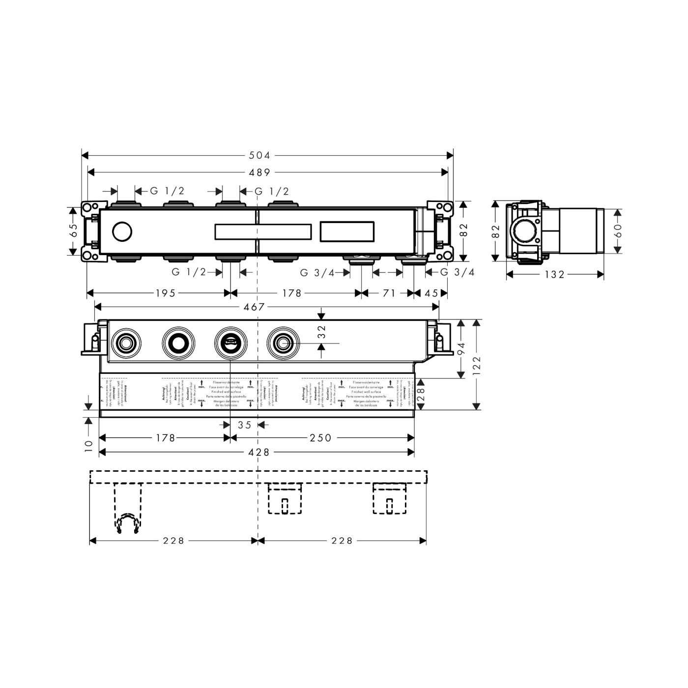 Hansgrohe RainSelect ugradni set sa 2 funkcije 15310180