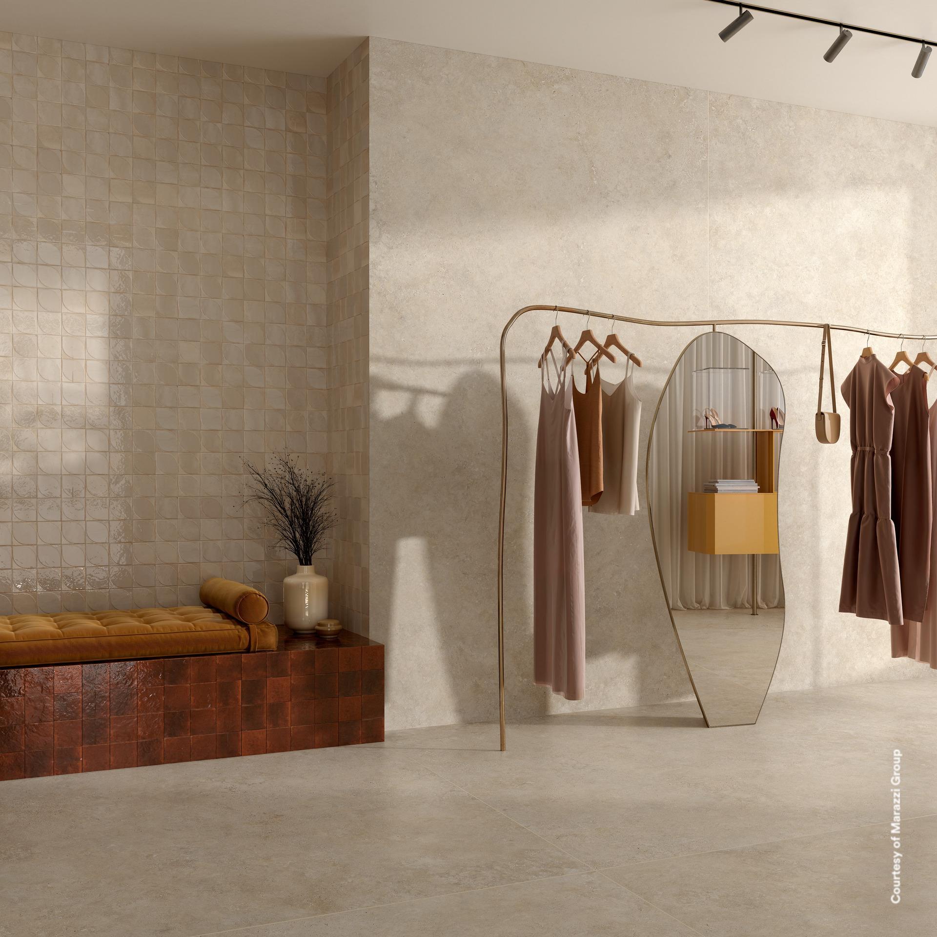 Marazzi Lume Bone Struttura 3D Rake MP9M 6x24 14mm Lux pločica zidna sjajna sa udubljenjima 0.720 43.200
