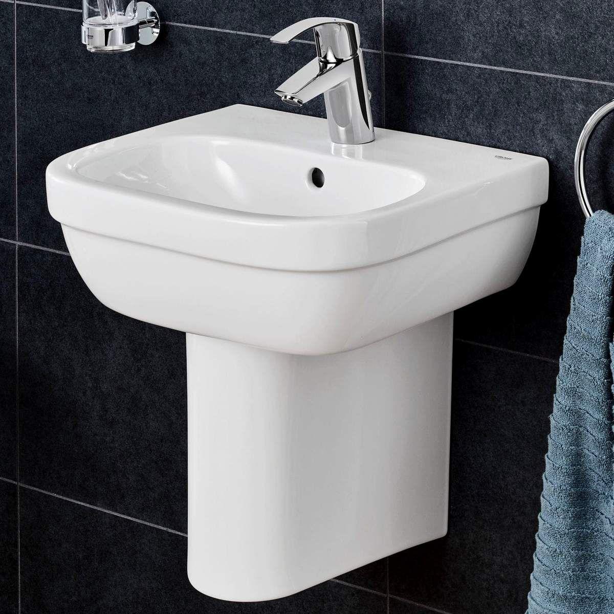 Grohe Euro Ceramic Alpine White umivaonik (lavabo) 45x39,6x16 konzolni sa rupom za bateriju i sa prelivom 39324000