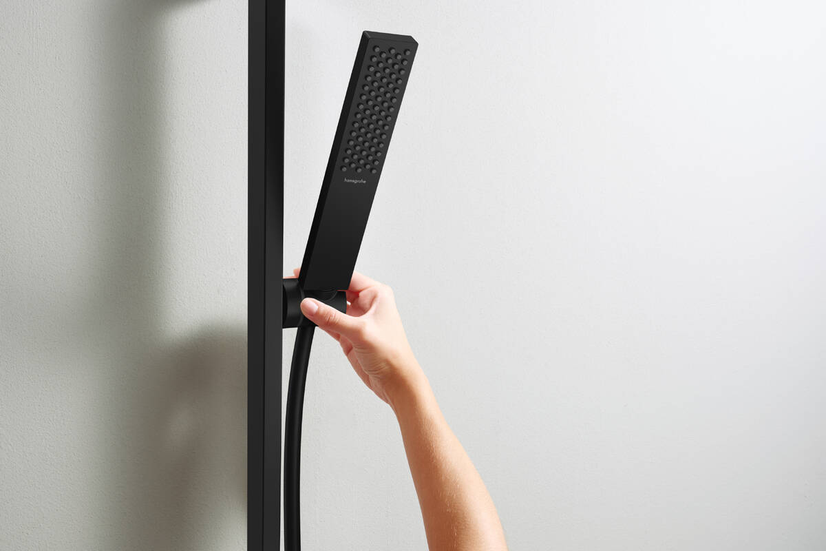 Hansgrohe Pulsify E Eco Smart+ 100 Matt Black ručni tuš sa 1 vrstom mlaza 24321670