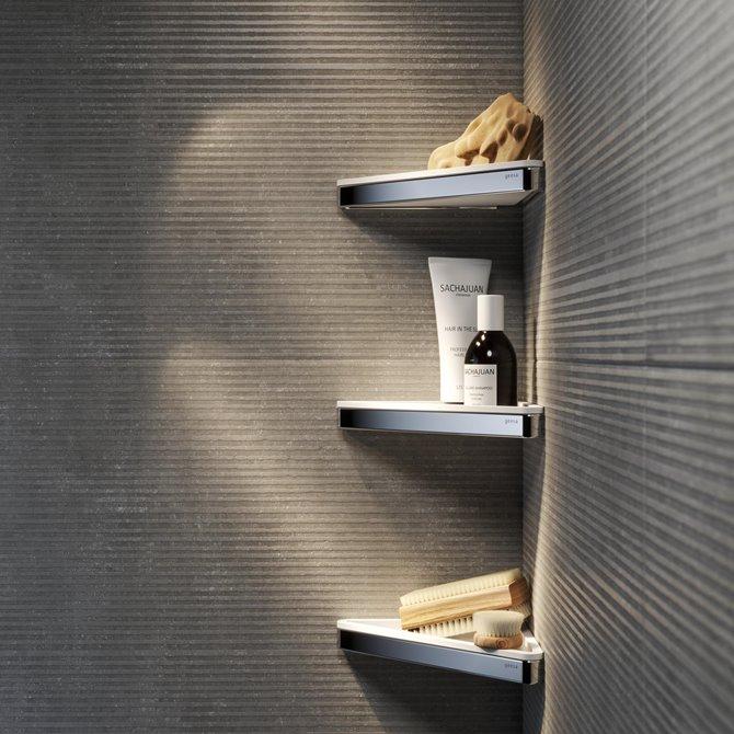 Geesa Frame White/Chrome ugaona polica 918803-02