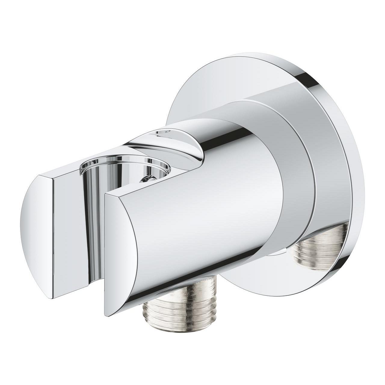 Grohe Tempesta Cube 110 Chrome Set ručni tuš sa 3 mlaza četvrtasti,  zidni priključak za crevo sa integrisanim držačem za tuš i Relexaflex 1500 crevo za tuš 26910003
