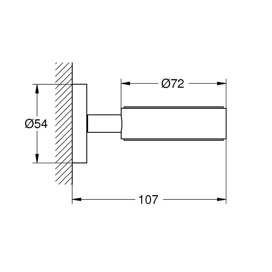 Grohe Essentials Cool Sunrise držač 40369GL1