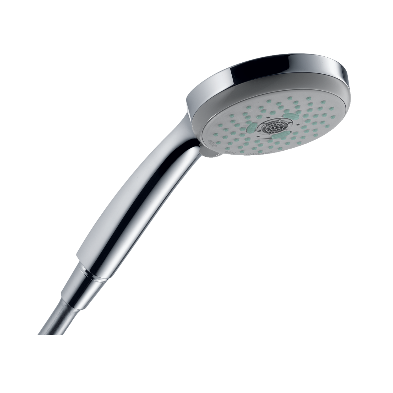 Hansgrohe Croma 100 Chrome tuš set: ručni tuš sa 3 mlaza, Isiflex'B 1600 crevo za tuš i usponska šipka sa kliznim držačem i policom 27775000