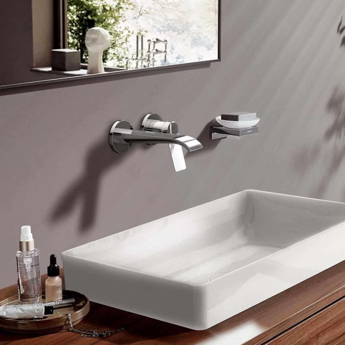 Hansgrohe Vivenis 195 Chrome uzidna baterija (slavina) za umivaonik sa odlivnim ventilom sifona nezatvorivim 75050000