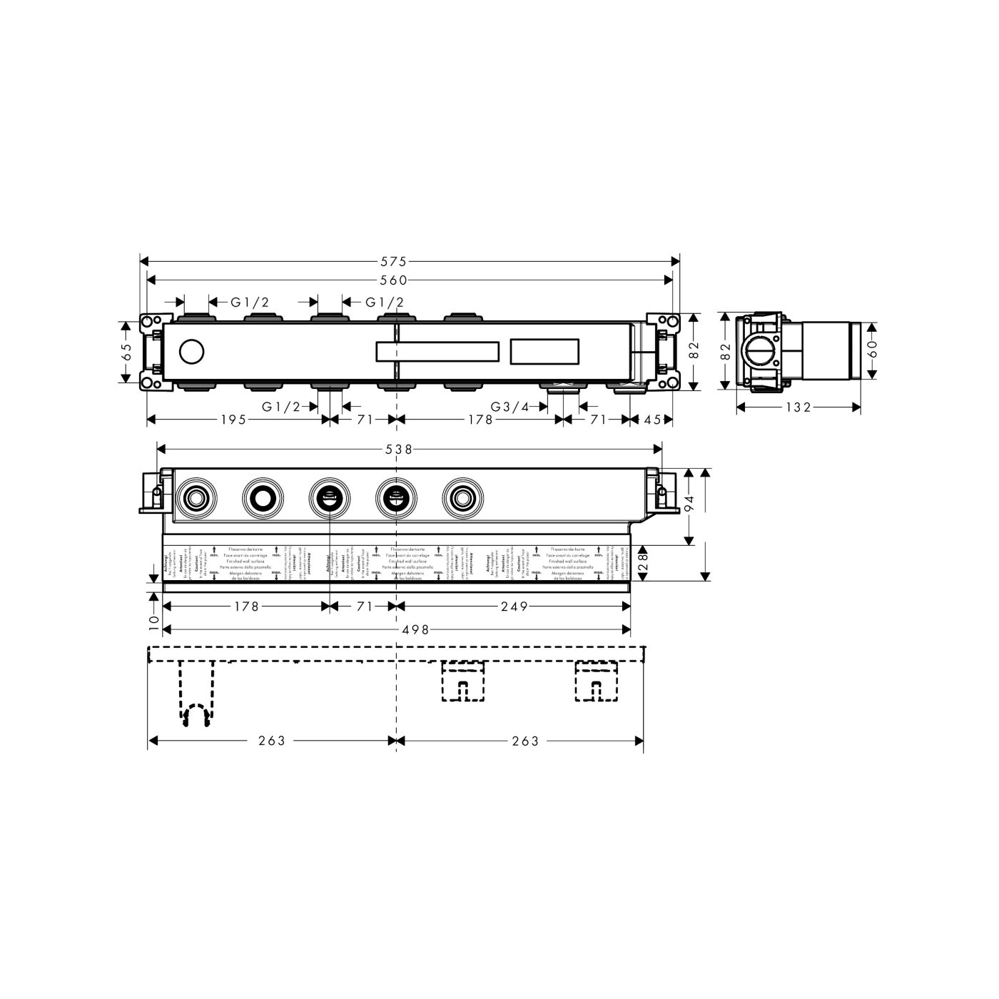 Hansgrohe RainSelect ugradni set sa 3 funkcije 15311180
