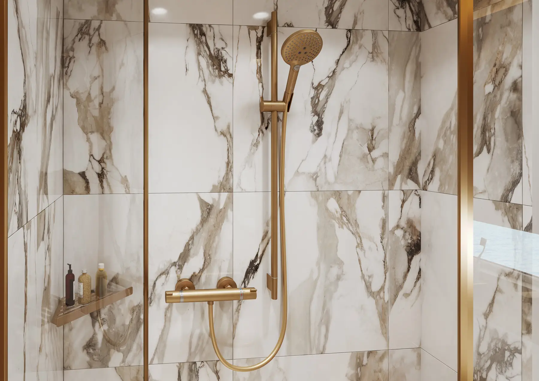 Hansgrohe Raindance Select S EcoSmart 120 Brushed Bronze ručni tuš sa 3 vrste mlaza 26531140