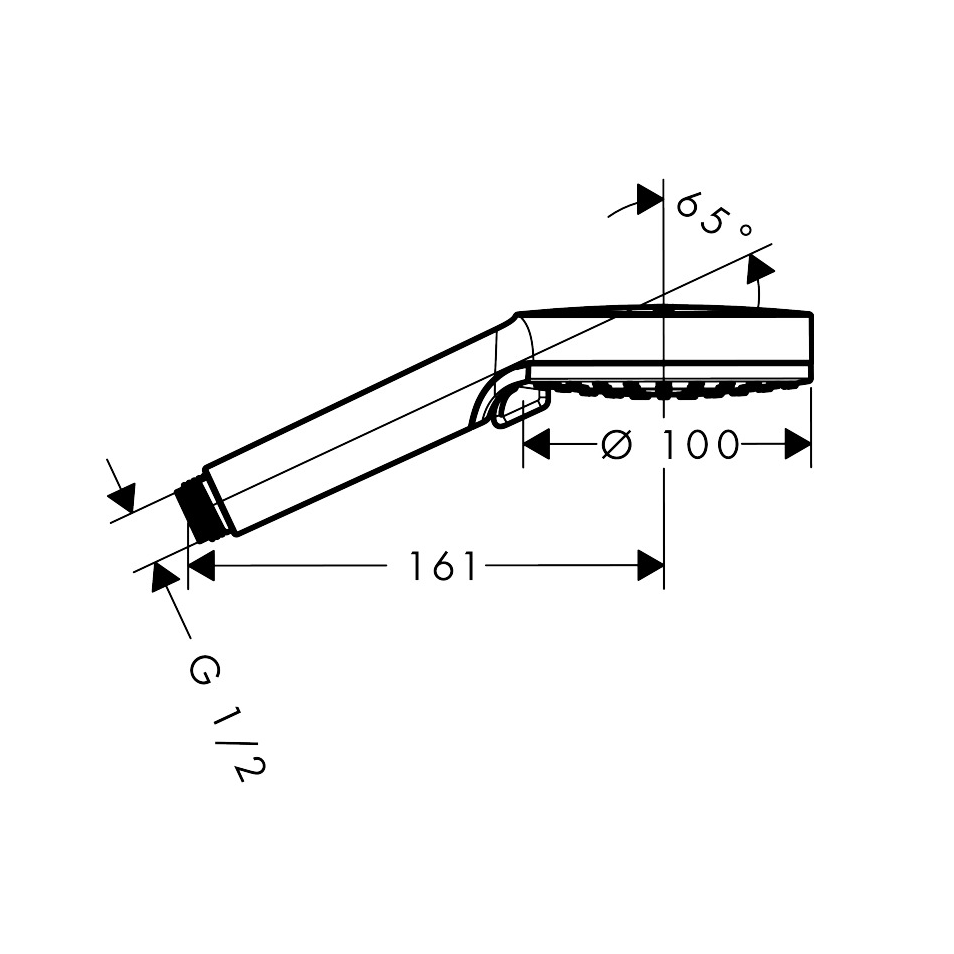 Hansgrohe Vernis Blend 100 Vario Chrome ručni tuš sa 2 vrste mlaza 26270000