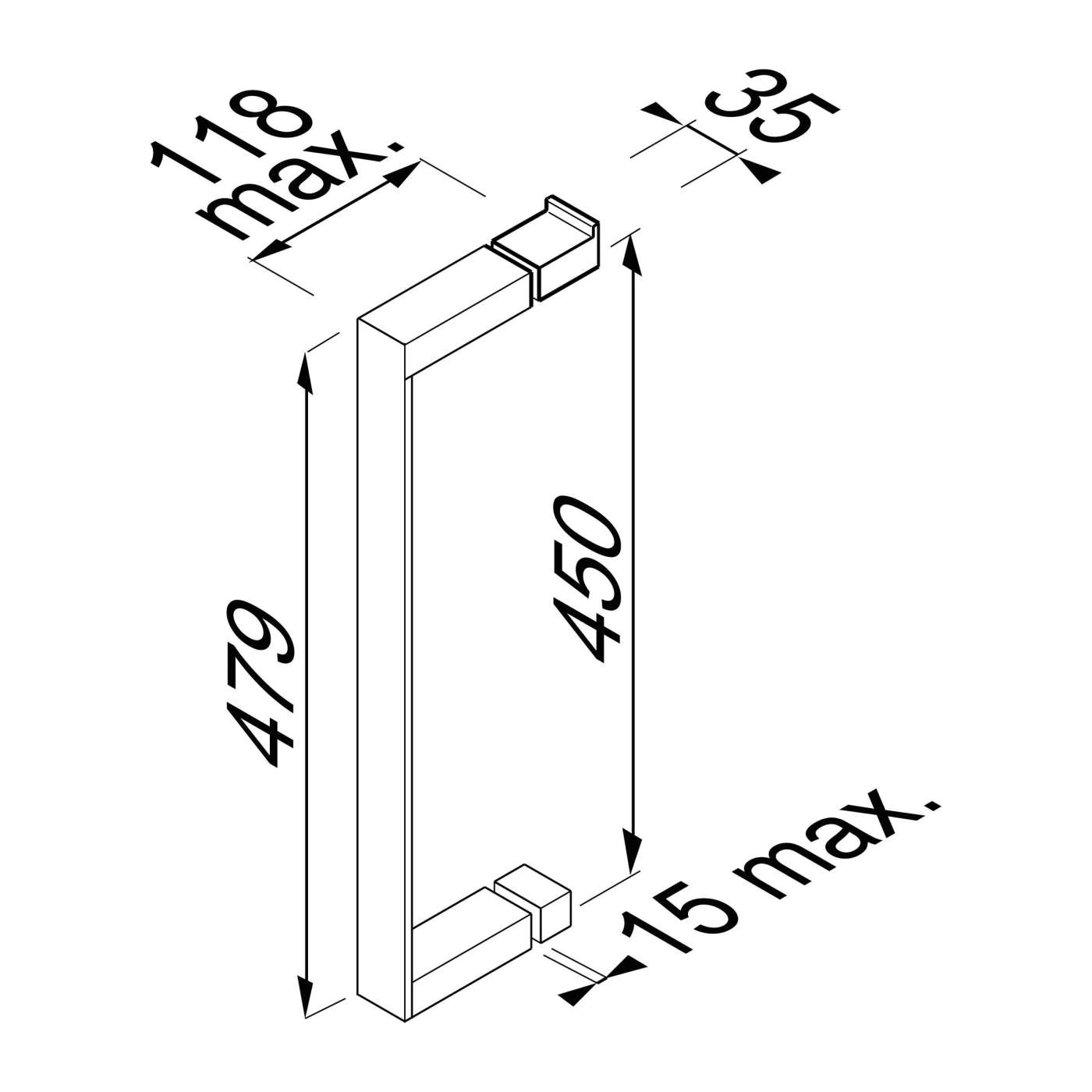 Geesa Modern Art 450 Chrome rukohvat 913559-02-45