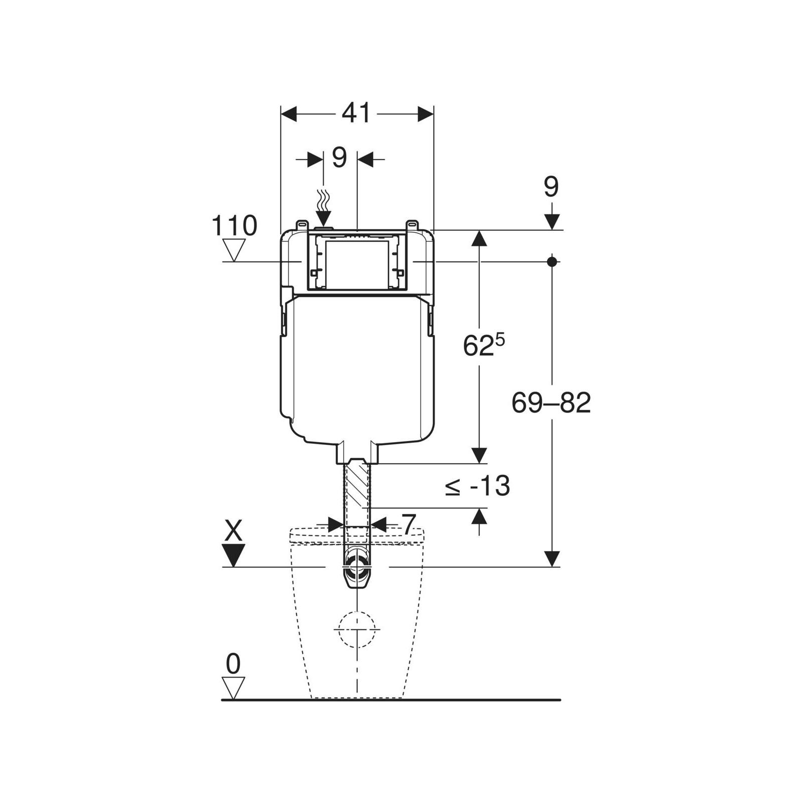 Geberit Sigma ugradni vodokotlić za podnu WC šolju debljine 8cm 109.791.00.1