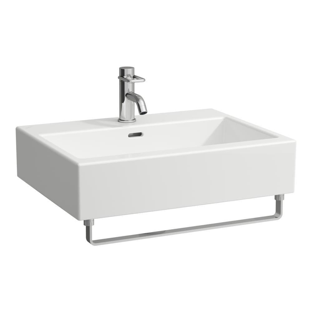 Laufen Living White umivaonik (lavabo) 60x46x15,5 konzolni i nadgradni sa rupom za bateriju i prelivom 8.1743.3.000.104.1