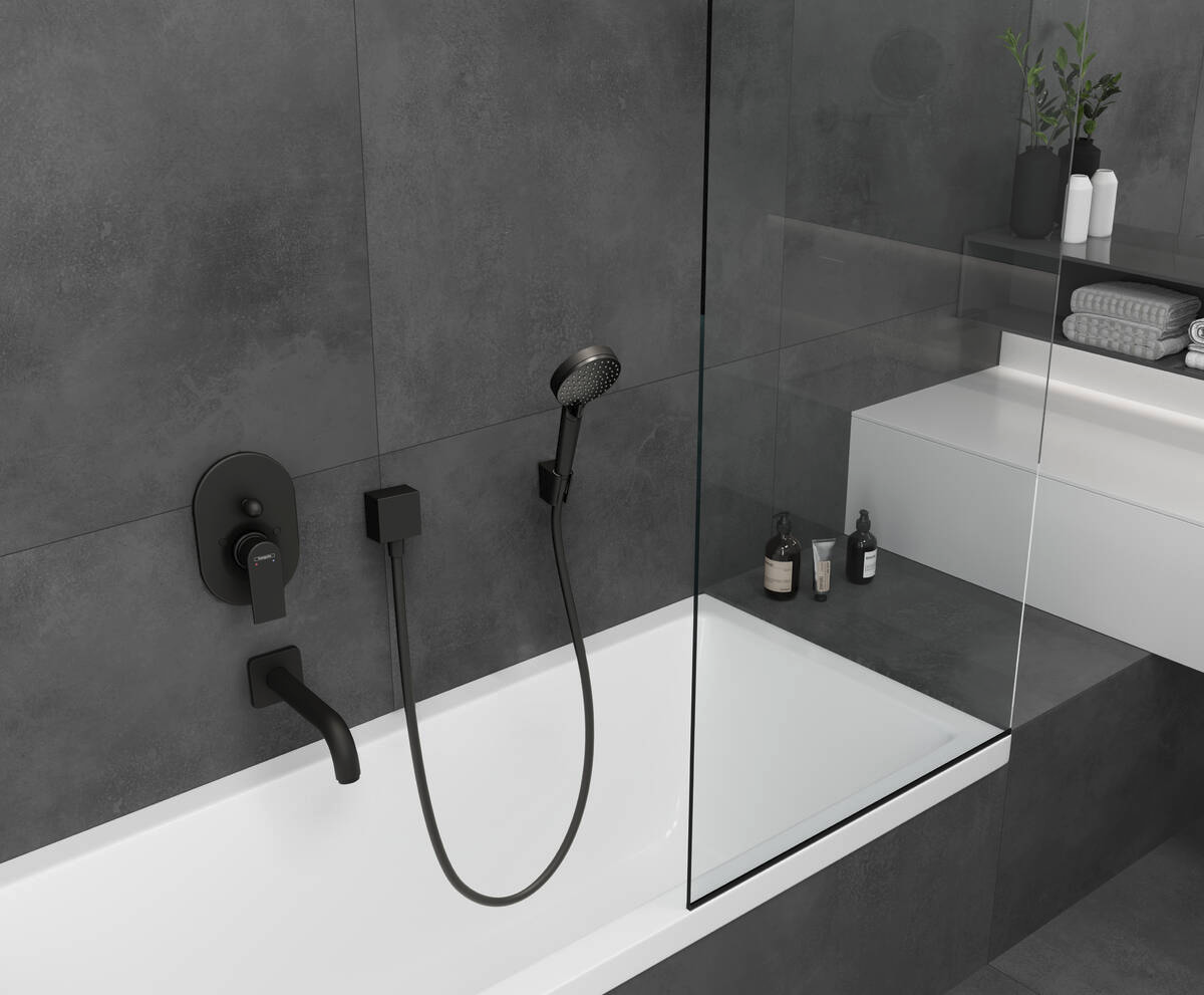 Hansgrohe Vernis Blend Vario EcoSmart 100 Matt Black ručni tuš sa 2 vrste mlaza 26340670