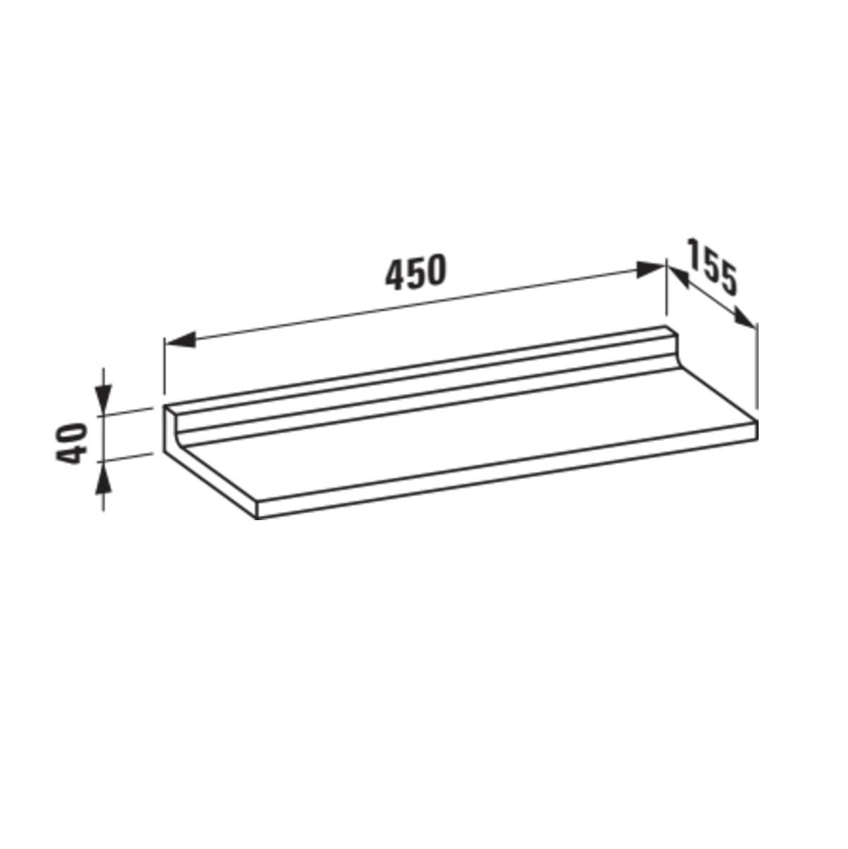 Laufen Kartell 450 Amber polica 3.8533.0.081.000.1