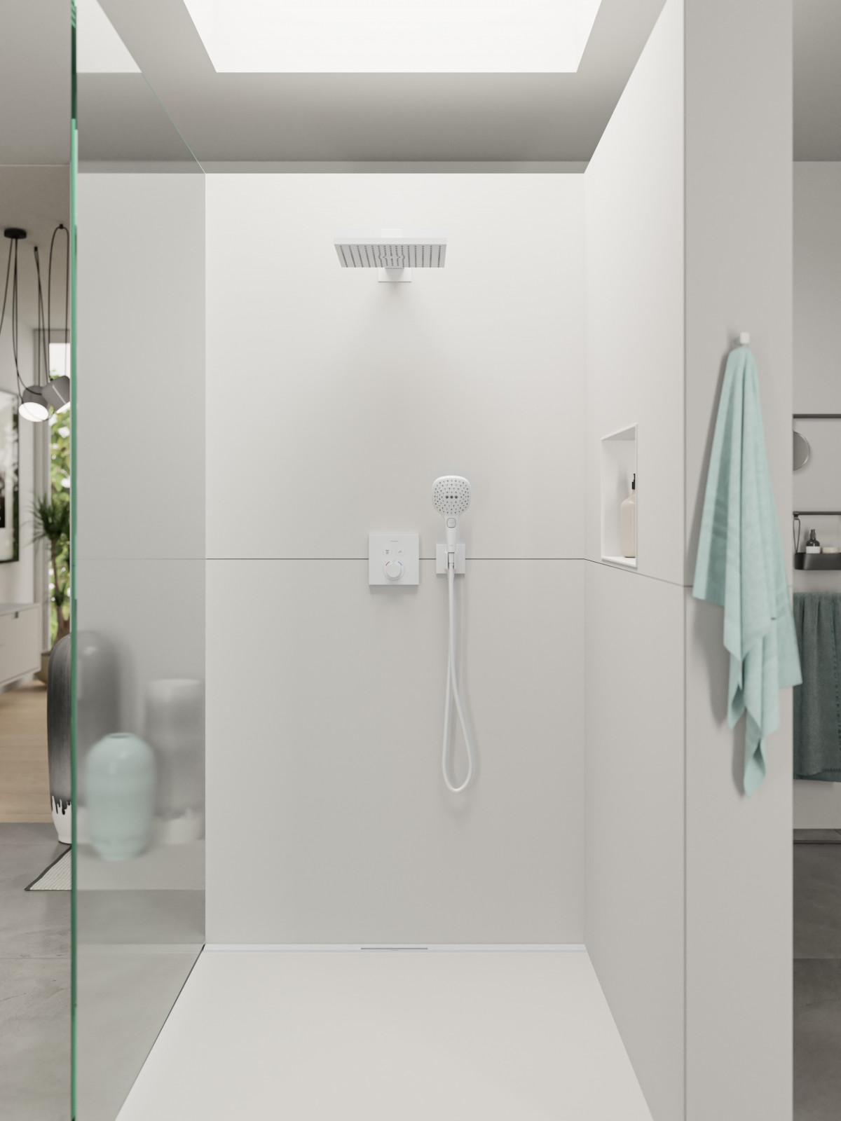 Hansgrohe Raindance Select E  120 Matt White ručni tuš sa 3 vrste mlaza 26520700