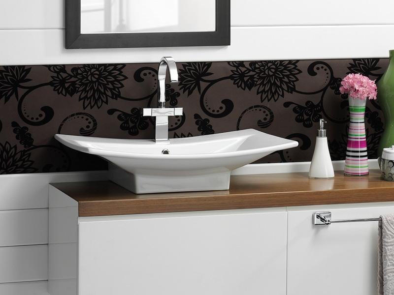 Turkuaz CeraStyle Bella White umivaonik (lavabo) 71x43,9x16,5 konzolni i nadgradni sa rupom za bateriju i prelivom 74600U