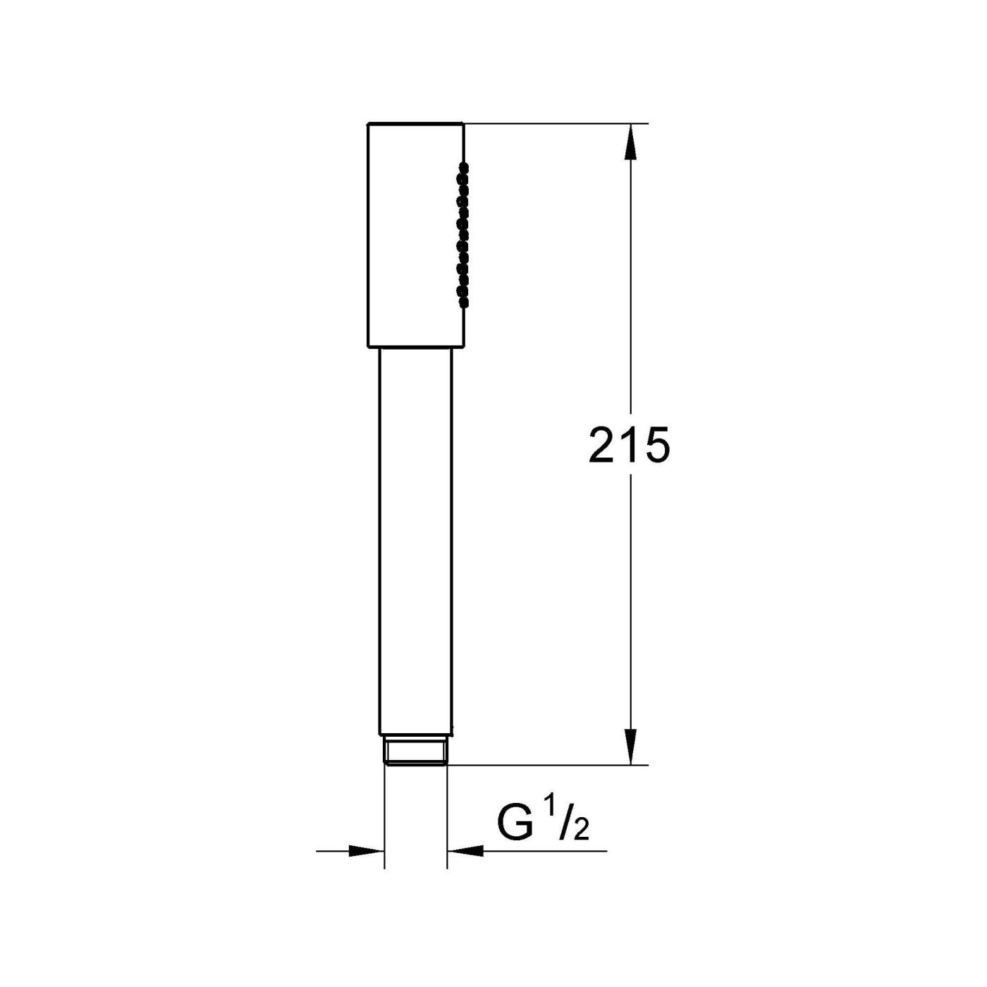 Grohe Rainshower Aqua Stick Brushed Cool Sunrise ručni tuš 1 vrsta mlaza 26465GN0