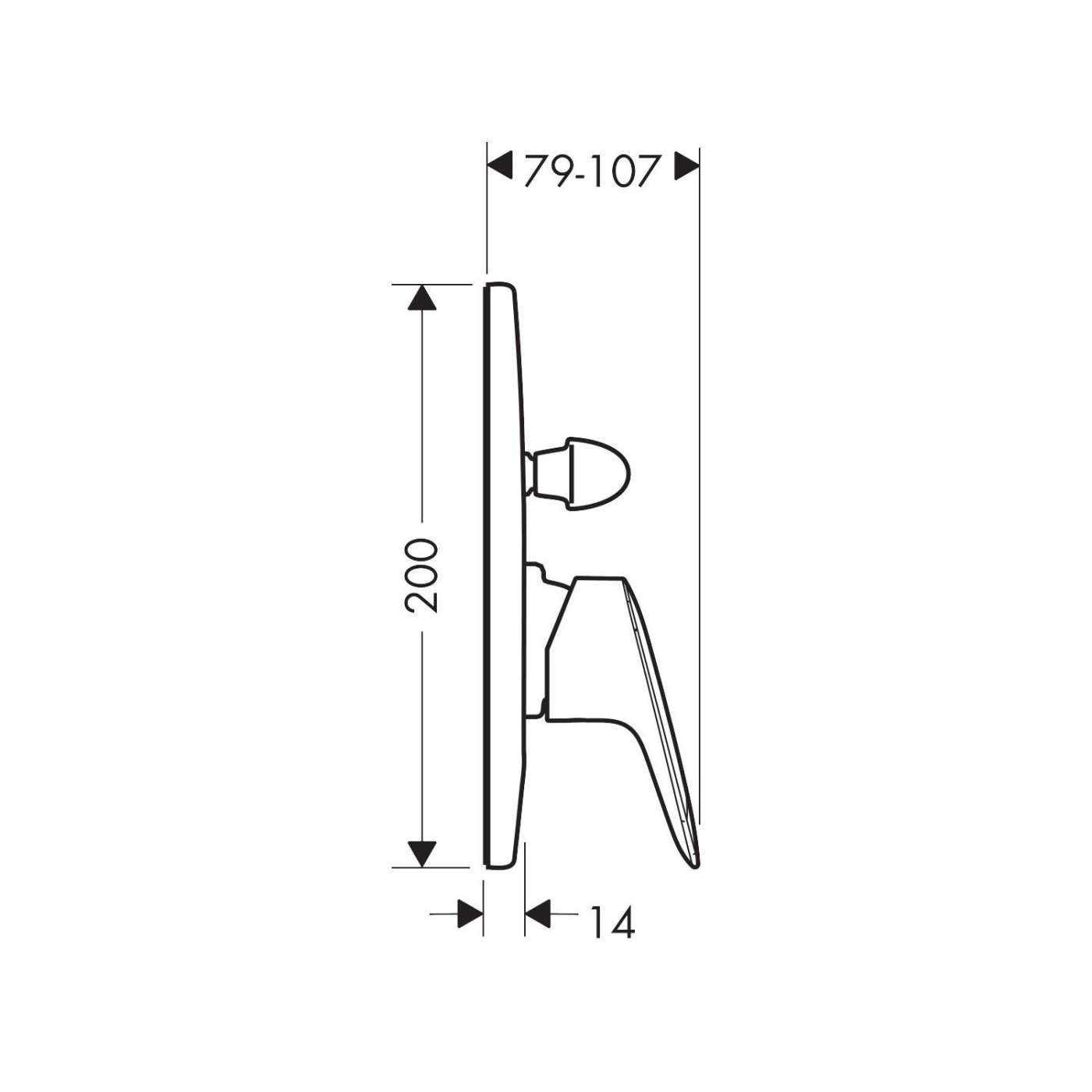 Hansgrohe Logis Chrome mešač sa prebacivačem 2 funkcije 71406000
