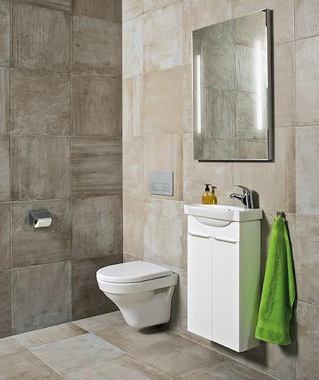 Jika Tigo White umivaonik (lavabo) 45x23,5x0,55 konzolni sa rupom za bateriju desno i sa prelivom 8.1521.2.000.106.1