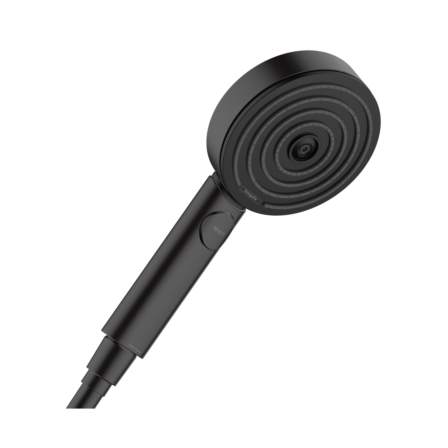 Hansgrohe Pulsify Select S 65 Matt Black tuš set: ručni tuš sa 3 mlaza, Isiflex 1600 crevo za tuš i usponska šipka sa kliznim držačem 24161670