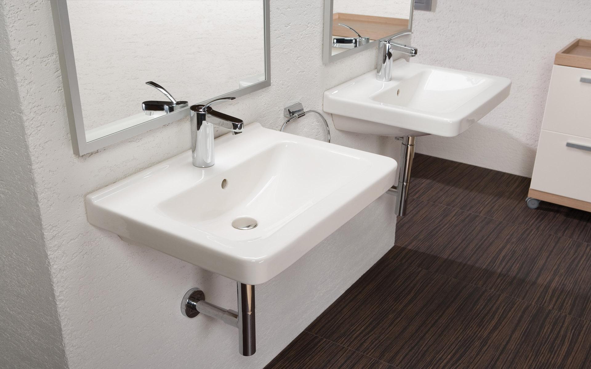 Jika Cubito Pure White umivaonik (lavabo) 550x420x50 konzolni sa rupom za bateriju i sa prelivom 8.1042.2.000.104.1