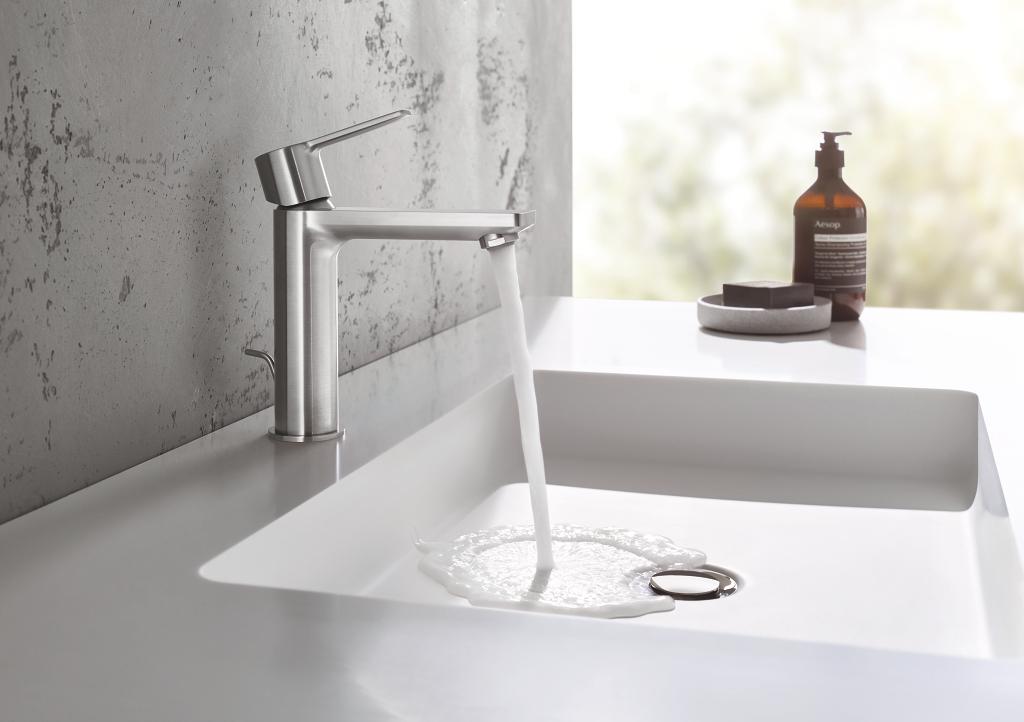 Grohe Lineare 120 Chrome baterija (slavina) za umivaonik sa odlivnim ventilom sifona pop-up 32114001