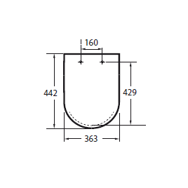 Roca Debba Soft Close White daska za WC šolju sa šarkama od nerđajućeg čelika A8019D2004