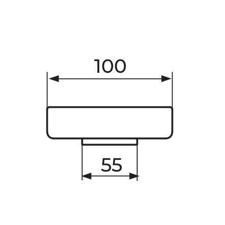 Rosan Quadro posuda za sapun staklena peskarena za držač JQ907C
