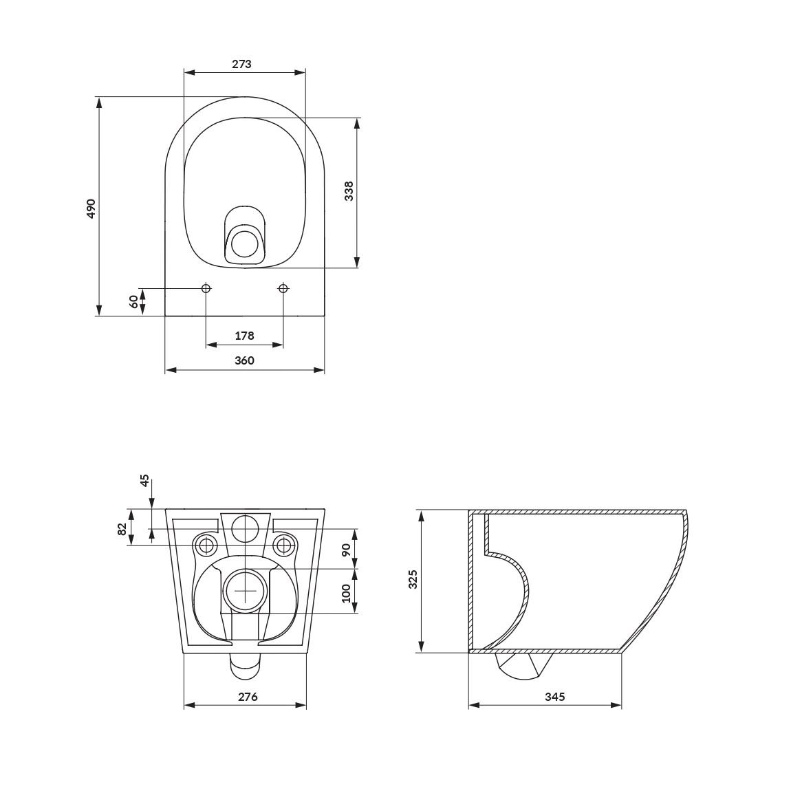 Cersanit Desse Pro Oval White Mito Tornado WC šolja konzolna 36x49x32,5 sa Slim SoftClose daskom za WC šolju sporospuštajućom od duroplasta S4024-001