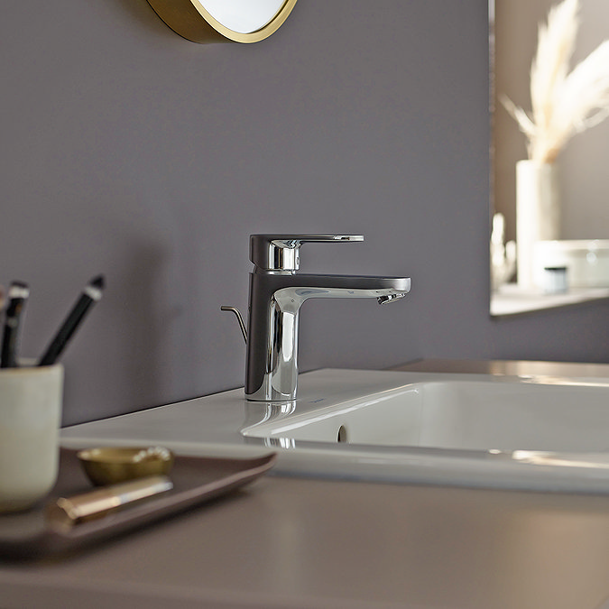 Hansgrohe Vernis Blend 100 Chrome baterija (slavina) za umivaonik sa odlivnim ventilom sifona pop-up 71551000