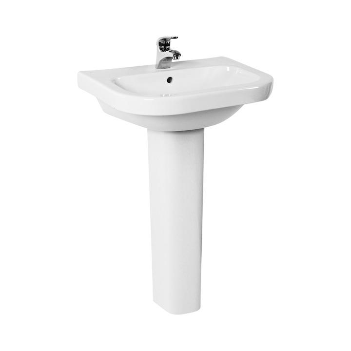 Jika Deep White umivaonik (lavabo) 55x42x0,6 konzolni sa rupom za bateriju i sa prelivom 8.1261.2.000.104.1