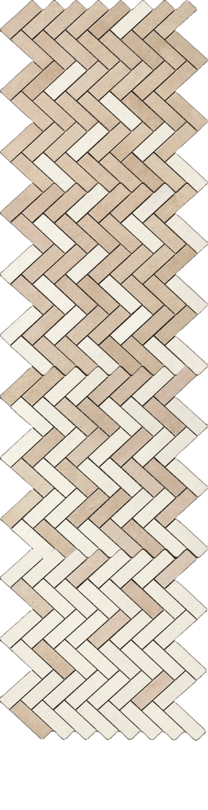 Ragno Terracruda Decoro Mosaico Degradé Luce / Sabbia R06A 33,2x128,8 6mm Matt mozaik 0.320