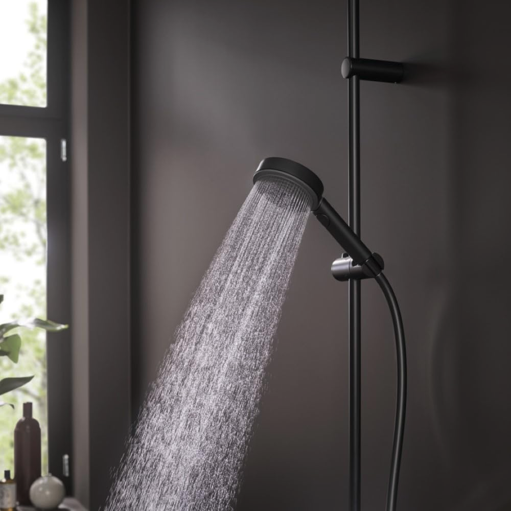 Hansgrohe Pulsify Select S Relaxation 105 Matt Black ručni tuš sa 3 vrste mlaza 24110670