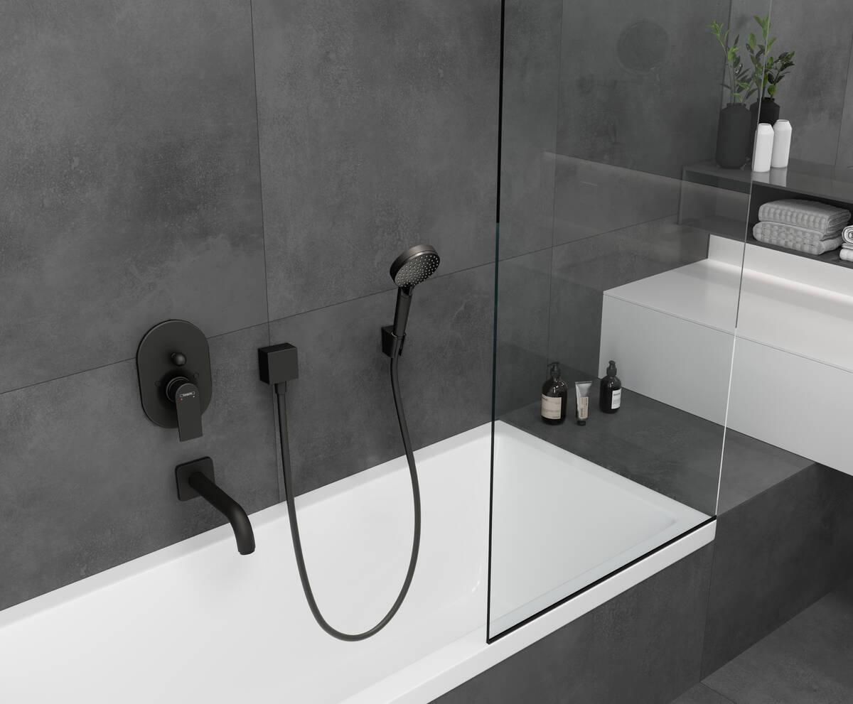 Hansgrohe Vernis Blend 100 Matt Black ručni tuš sa 2 vrste mlaza 26270670