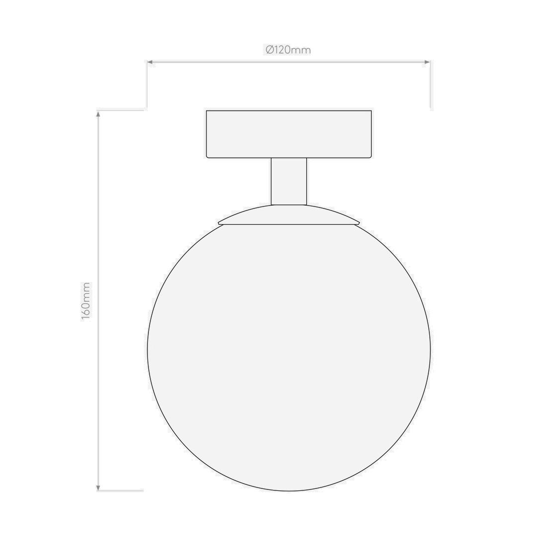 Astro Denver 120 Matt Black lampa plafonjerka 1x40W 1038005