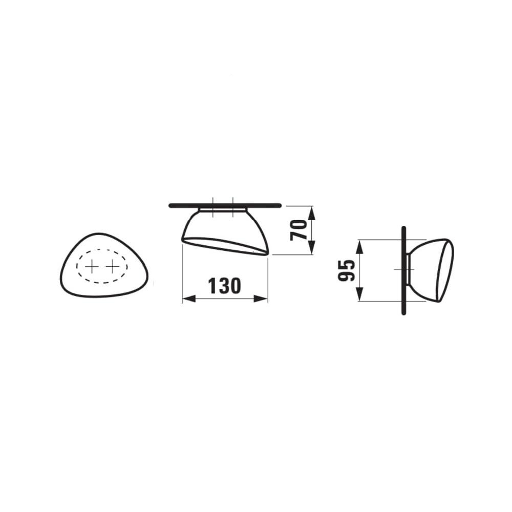 Laufen Il Bagno Alessi White drzač peškira 13x7x9,5 kozolni keramički 8.7097.6.000.000.1