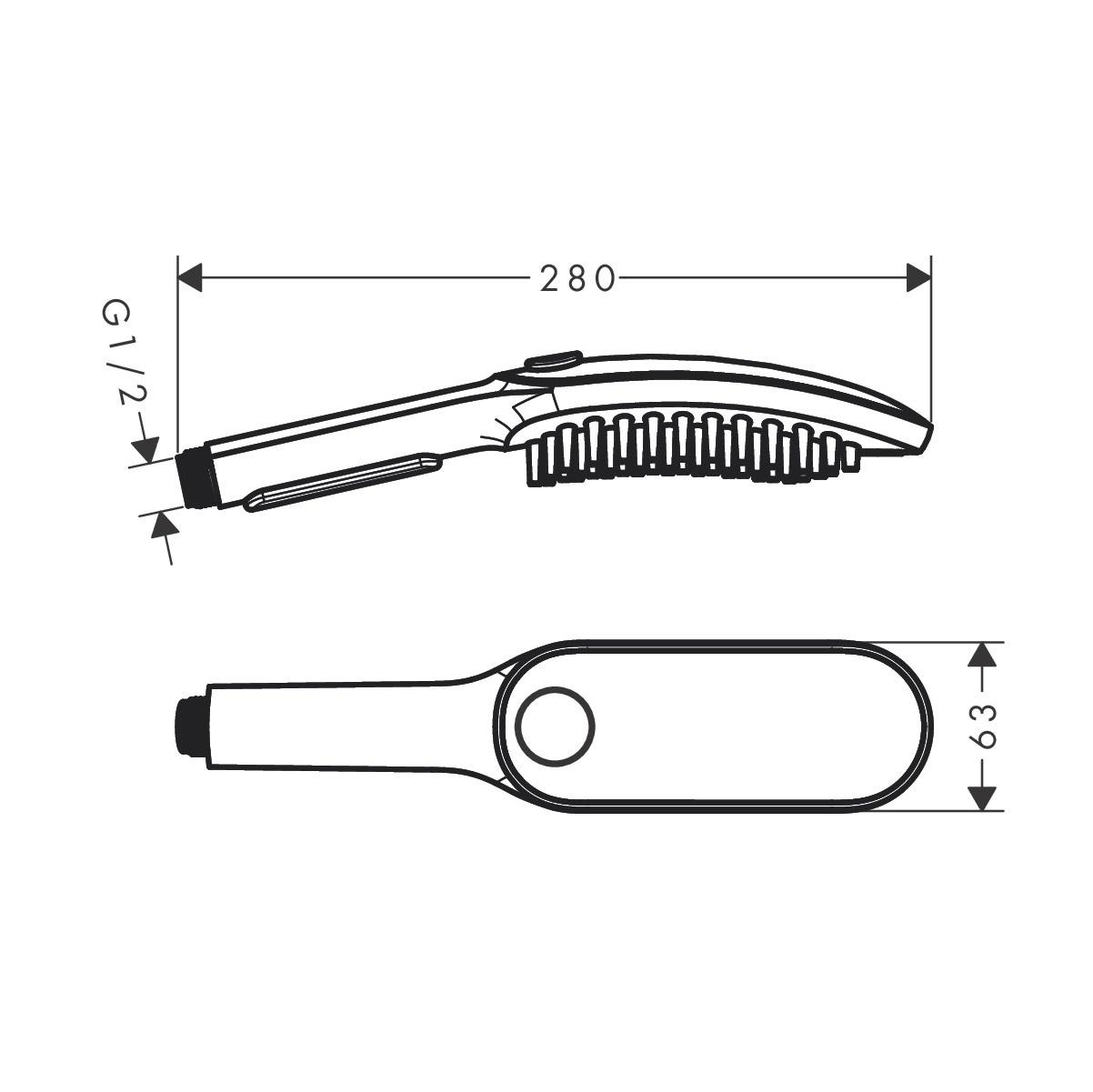 Hansgrohe DogShower 150 Pink ručni tuš za pse sa 3 vrste mlaza 26640560